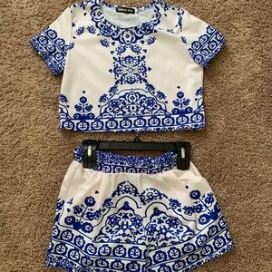 2 piece boutique shorts set